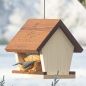 Preview: Futterhaus Kiosk für loses Vogelfutter mit Thermoholzdach