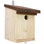 Preview: Vogelhaus Kohlmeise mit Thermo-Holzdach 34 mm