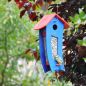 Preview: Futterspender blau Futtersilo für loses Vogelfutter