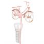 Preview: Regenmesser mit Fahrrad rosa