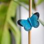 Preview: Faulbaum-Bläuling handgeschnitzter Schmetterling mit Magnet
