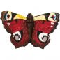 Preview: Tagpfauenauge handgeschnitzter Schmetterling mit Magnet