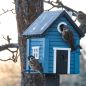 Preview: Wildlife Garden Schwedenhaus blau Vogel-/Futterhaus