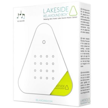 Lakesidebox Neon gelb - Naturklänge vom Seeufer - inkl. Saugnapf