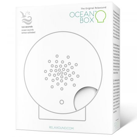 Oceanbox weiß - Meeresrauschen - inkl. Saugnapf