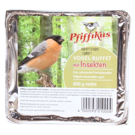 Pfiffikus Vogel-Buffet 300g Insekten-Energiekuchen