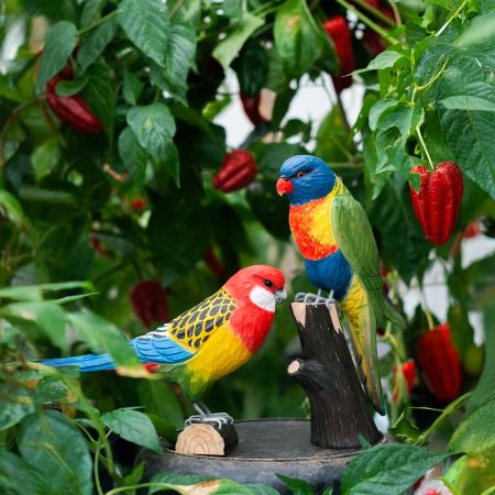 Rosella handgeschnitzt Rosellasittich