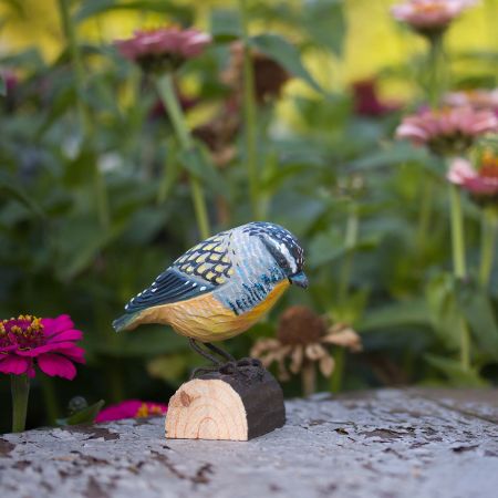 Fleckenpanthervogel handgeschnitzt