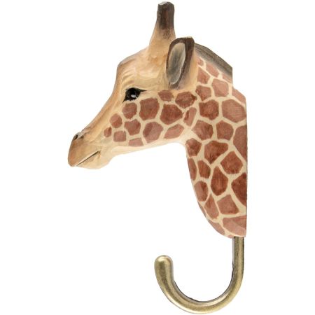 Wildlife Garden Haken Giraffe handgeschnitzt