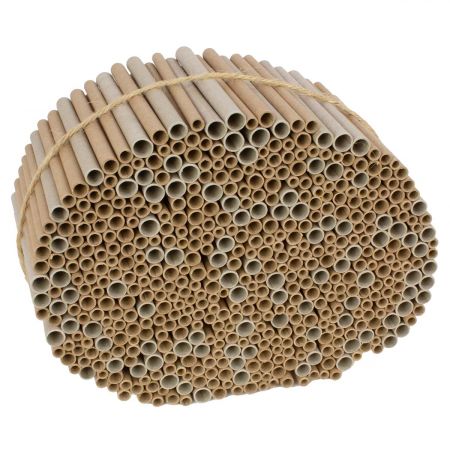 500 Stück Pappröhrchen für Insektenhotels 4-9 mm gemischt