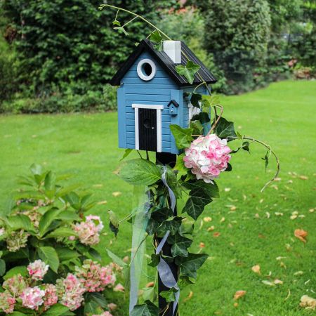 Wildlife Garden Schwedenhaus blau Vogel-/Futterhaus