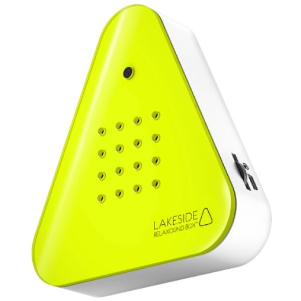 Lakesidebox Neon gelb - Naturklänge vom Seeufer - inkl. Saugnapf
