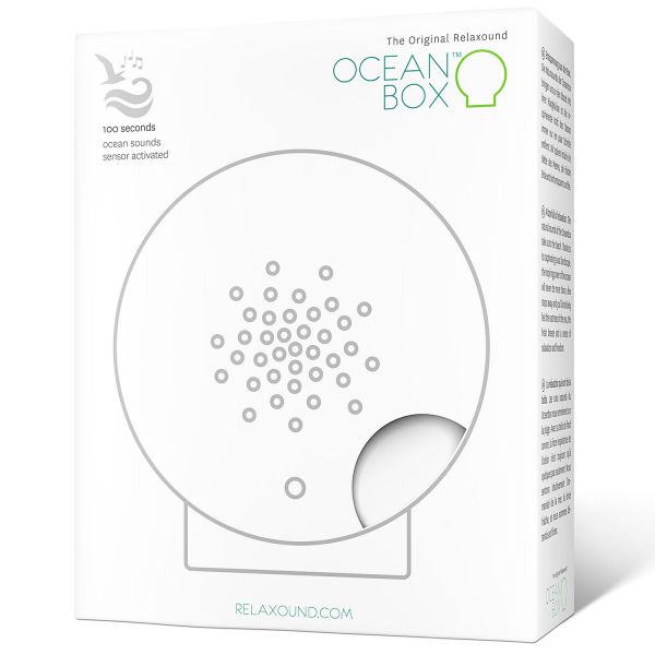 Oceanbox weiß - Meeresrauschen - inkl. Saugnapf