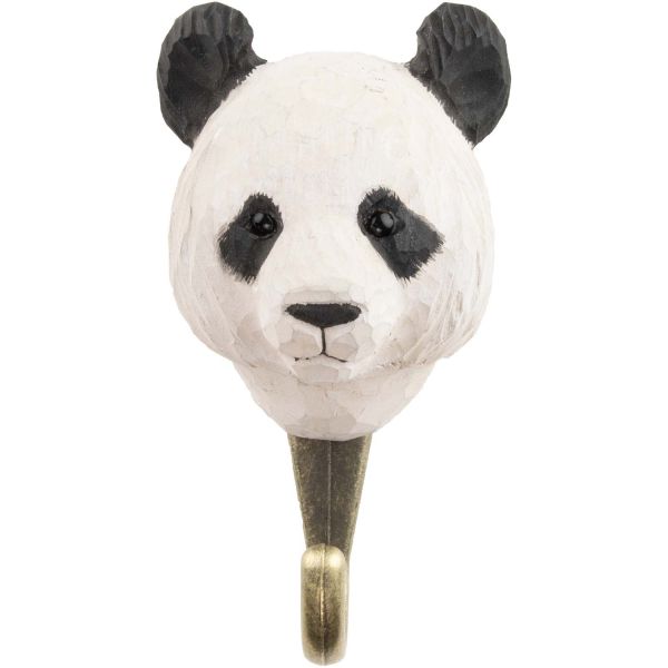 Wildlife Garden Haken Panda handgeschnitzt