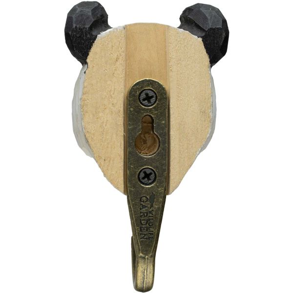 Wildlife Garden Haken Panda handgeschnitzt