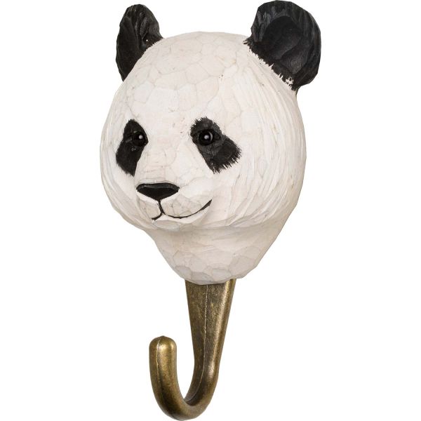 Wildlife Garden Haken Panda handgeschnitzt