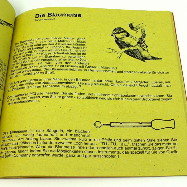 Vogellockrufpfeifen Handbuch Anleitung Vogelpfeifen
