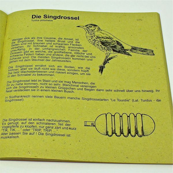 Vogellockrufpfeifen Handbuch Anleitung Vogelpfeifen