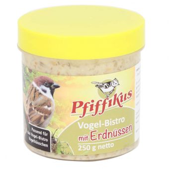 Pfiffikus Vogel-Bistro Erdnüsse im 250g Becher