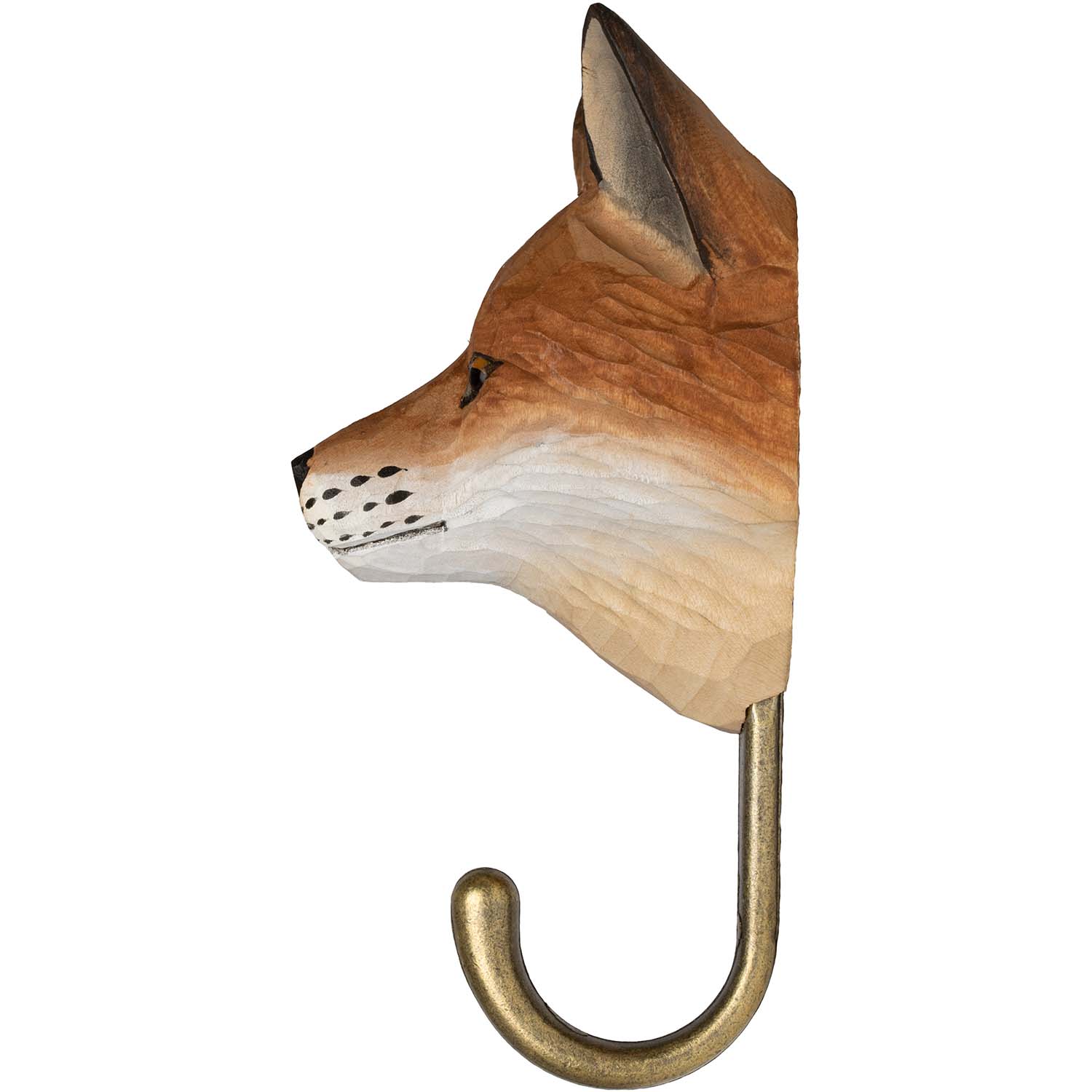 Wildlife Garden Haken Fuchs handgeschnitzt