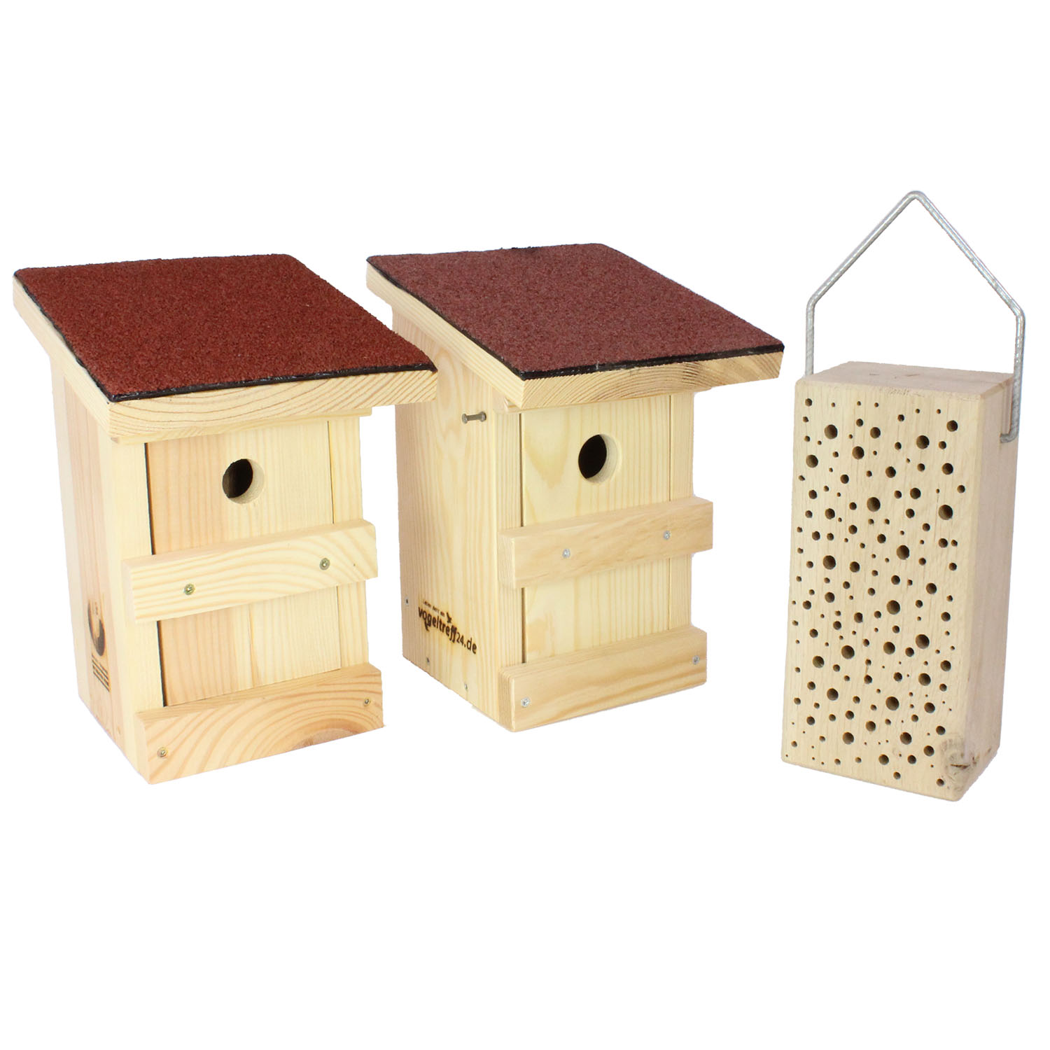 Starter Paket mit 2 Nistkästen und 1 Insektenhotel