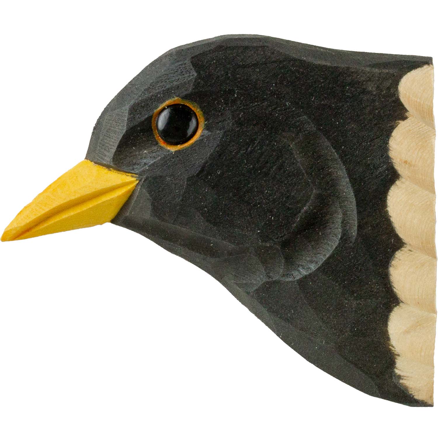 Magnet Amsel handgeschnitzt