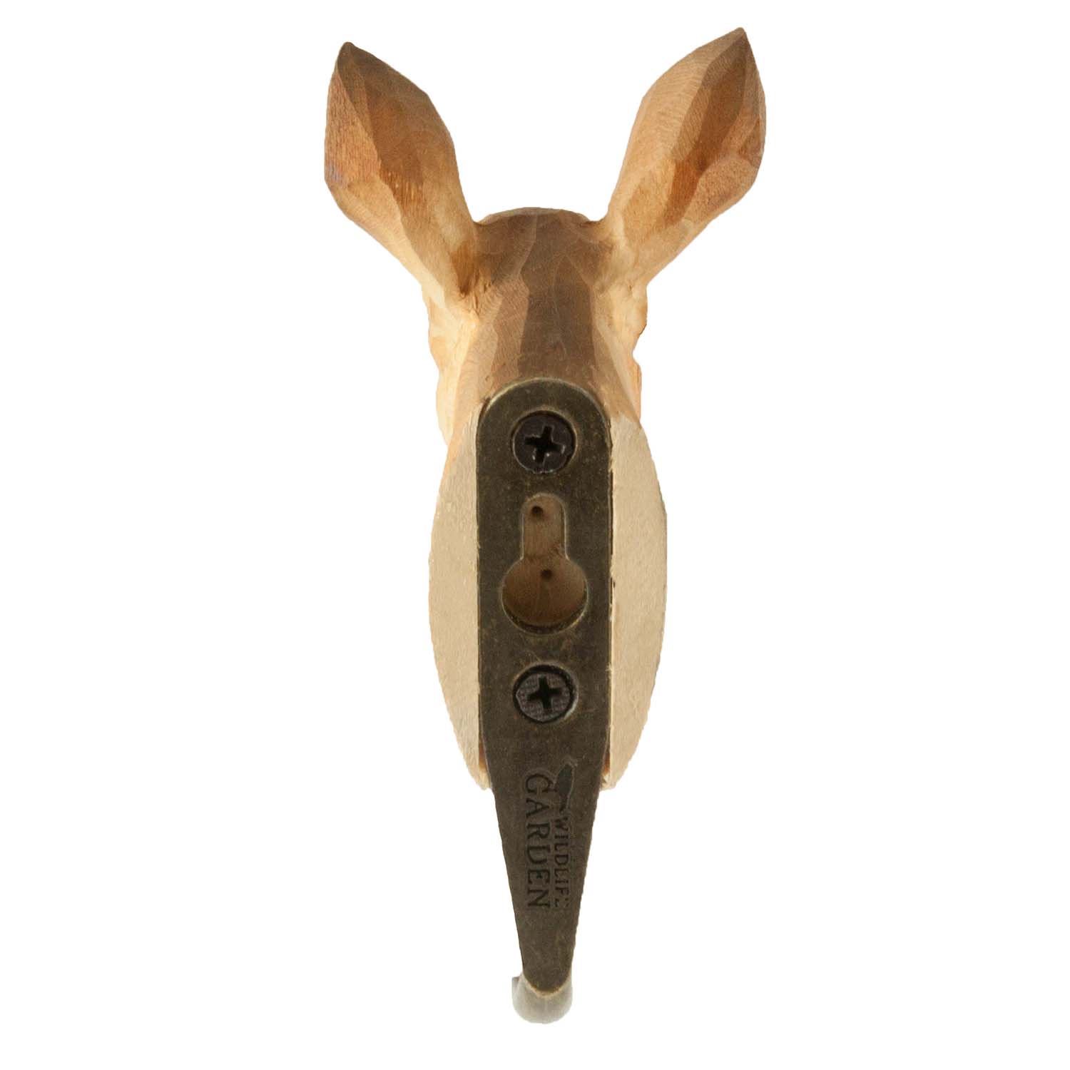 Wildlife Garden Haken Reh handgeschnitzt