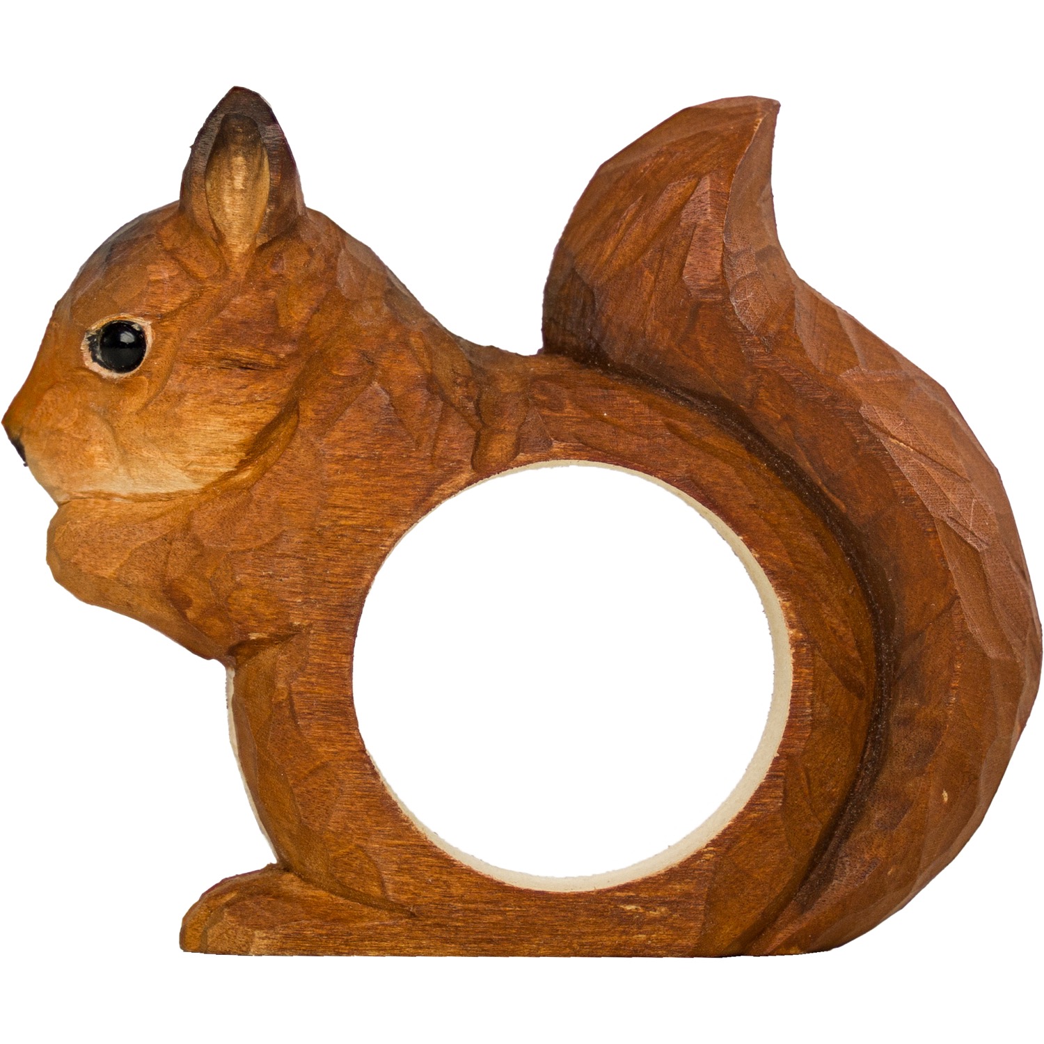 Serviettenring Eichhörnchen handgeschnitzt