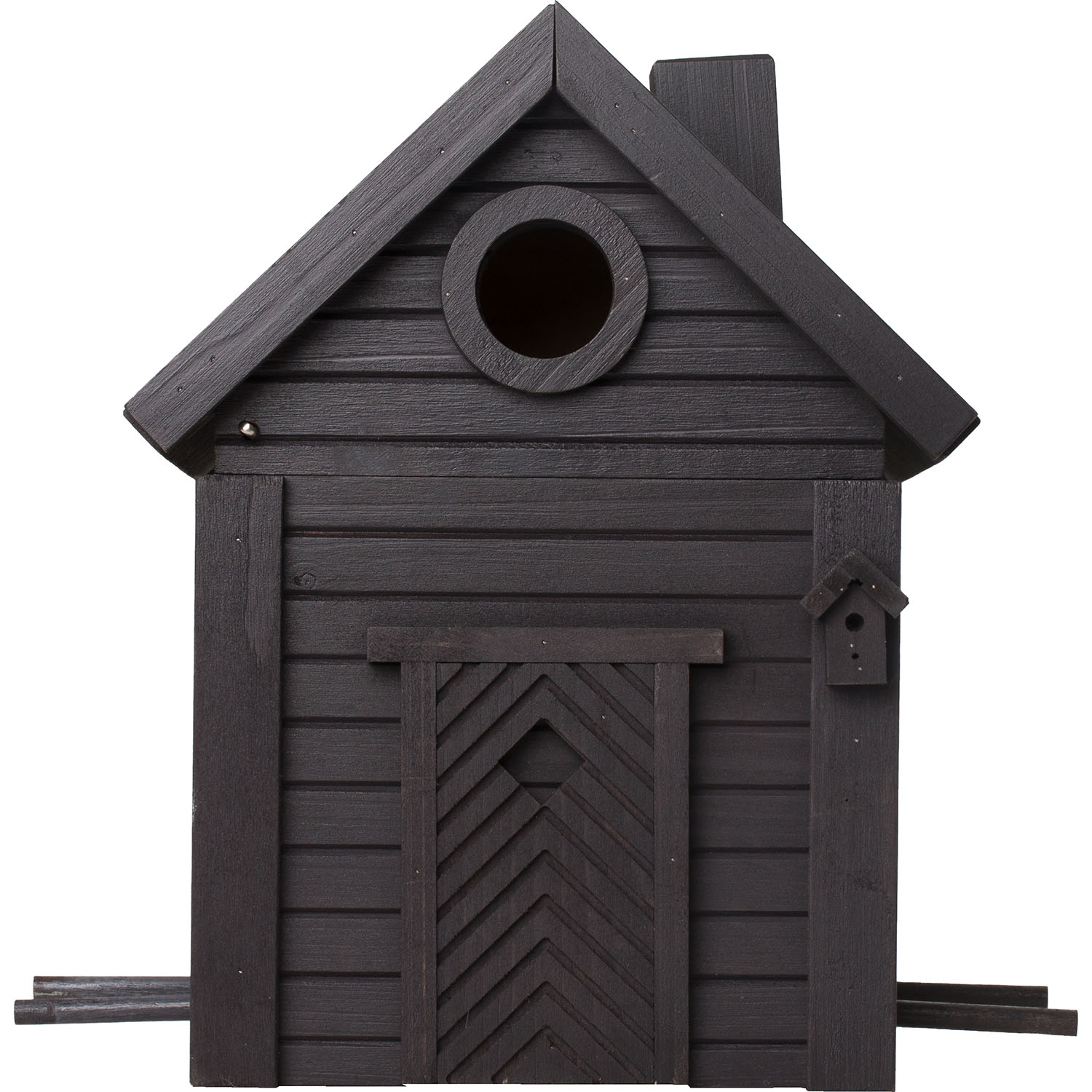 Schwedenhaus Rußschwarz - Vogel-/Futterhaus