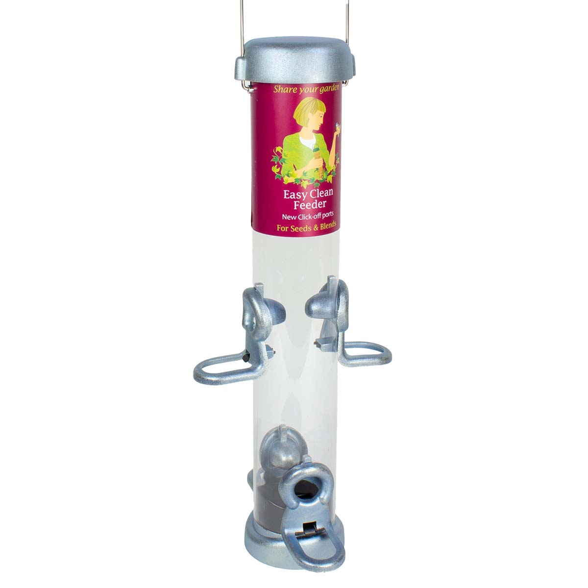 Schwegler Ring-Pull Click Futtersäule Midi Silber