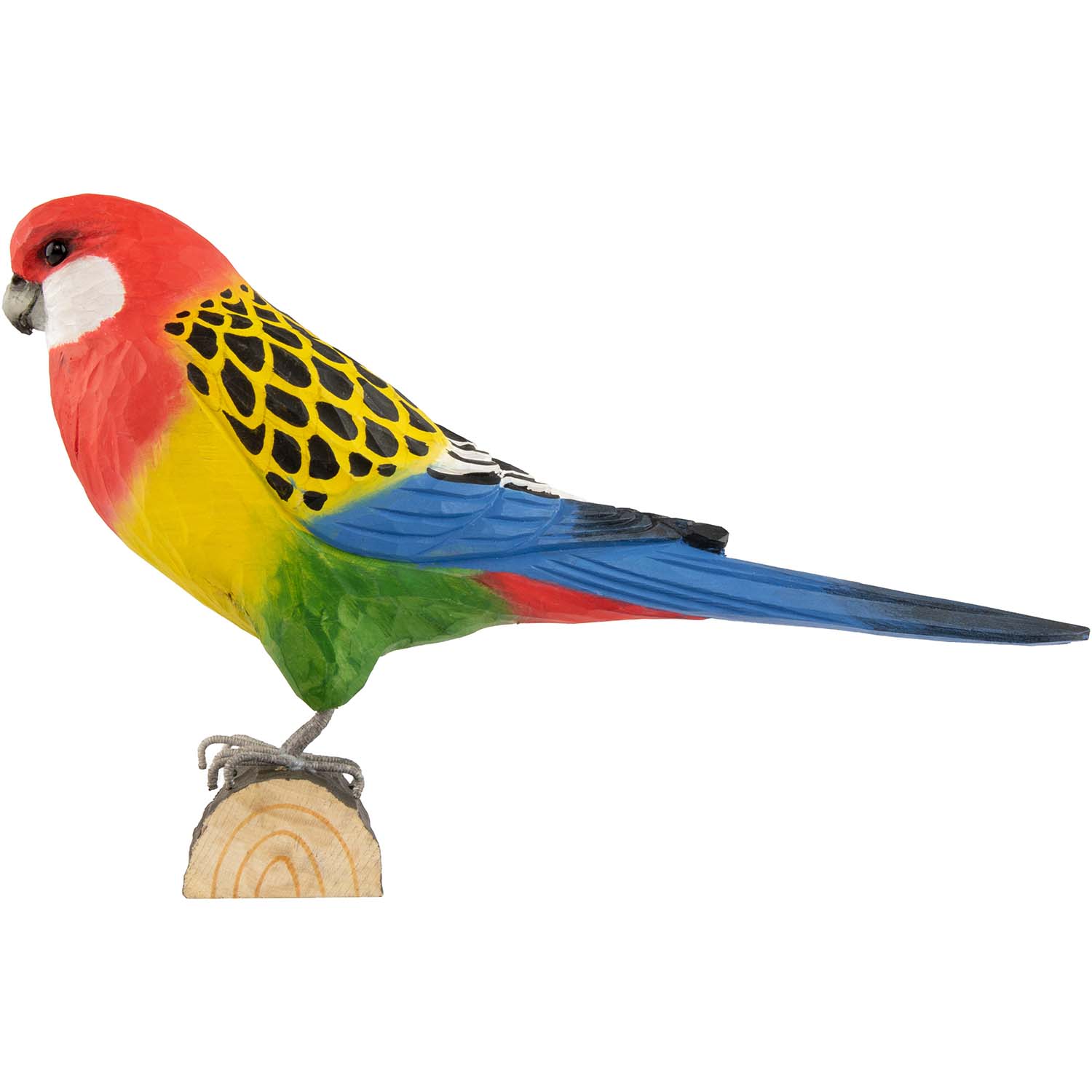 Rosella handgeschnitzt Rosellasittich