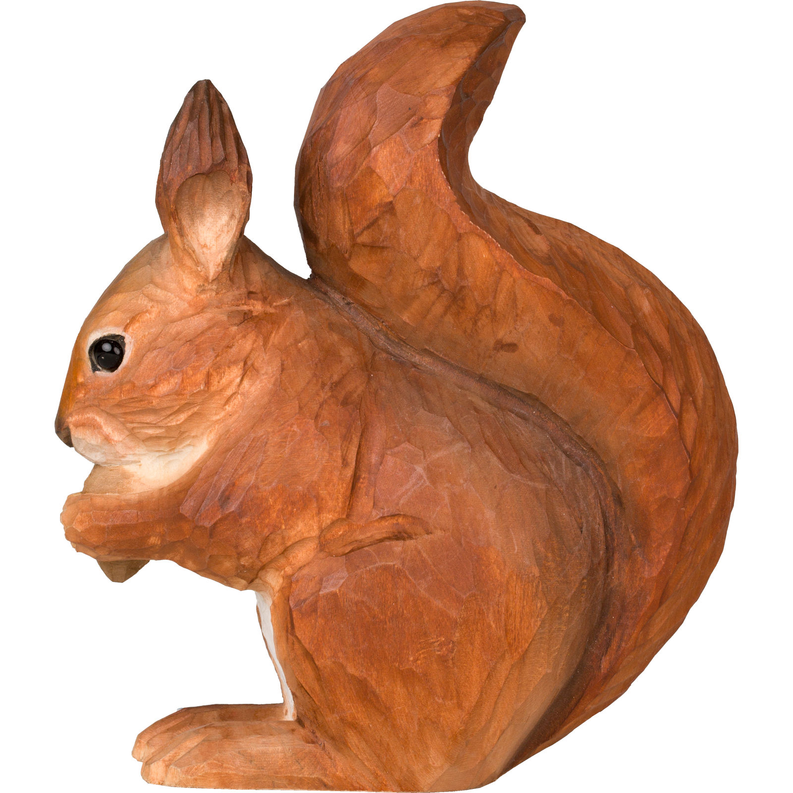 Rotes Eichhörnchen handgeschnitzt