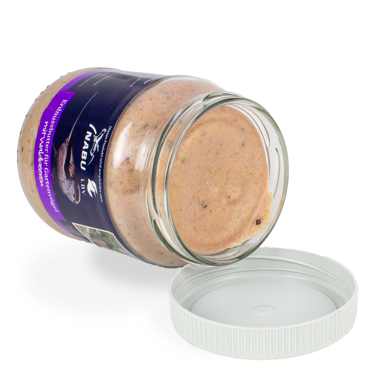 Erdnussbutter mit Waldbeeren im Glas 330g vom NABU empfohlen