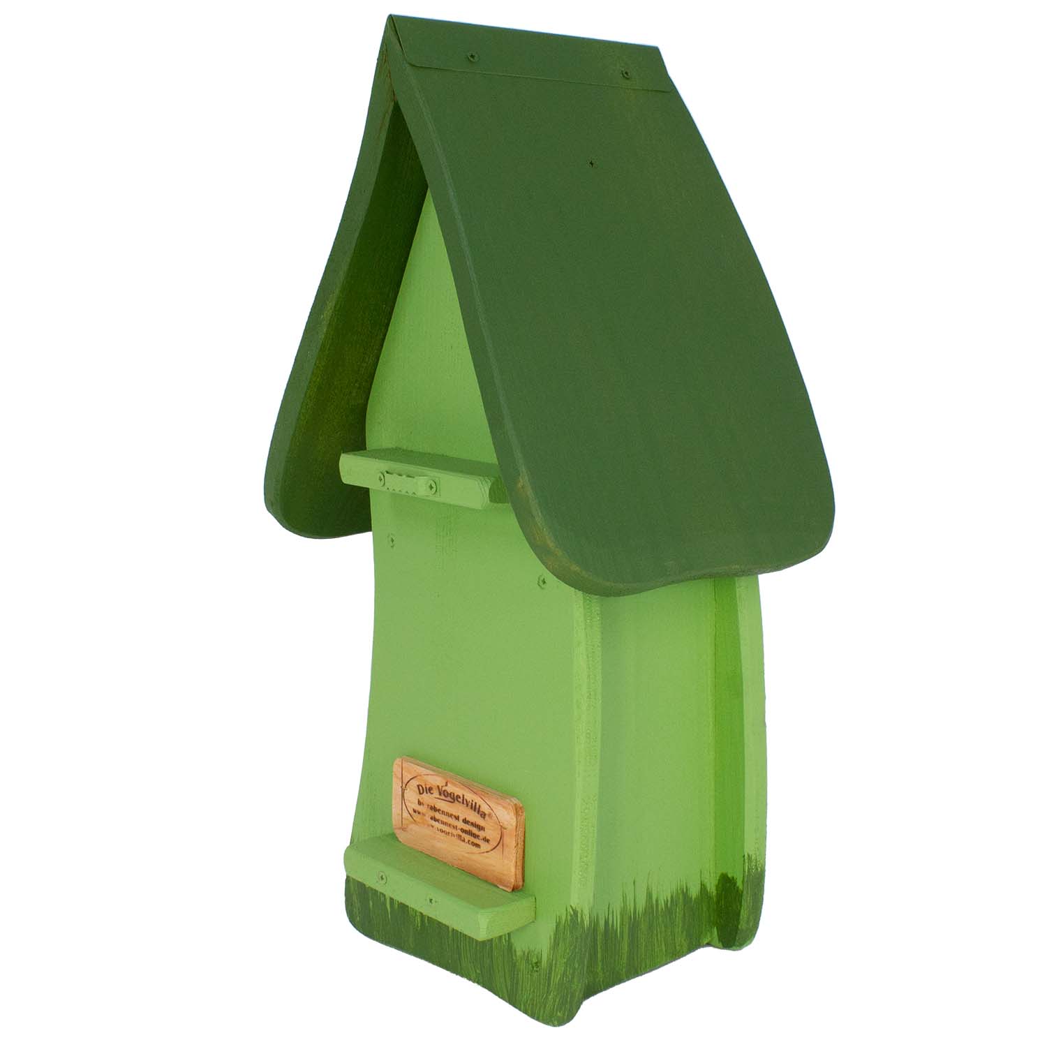 Vogelvilla Nistkasten grün mit Tulpe
