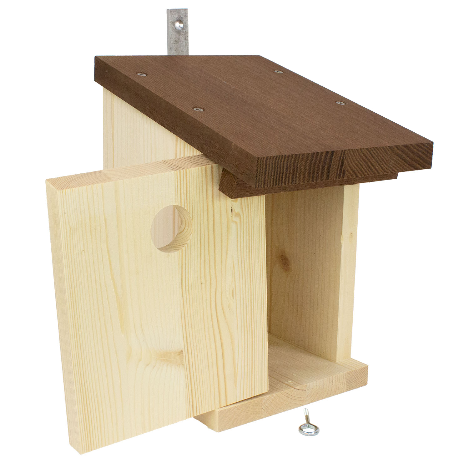 Nistkasten Kohlmeise mit Thermo-Holzdach 34 mm