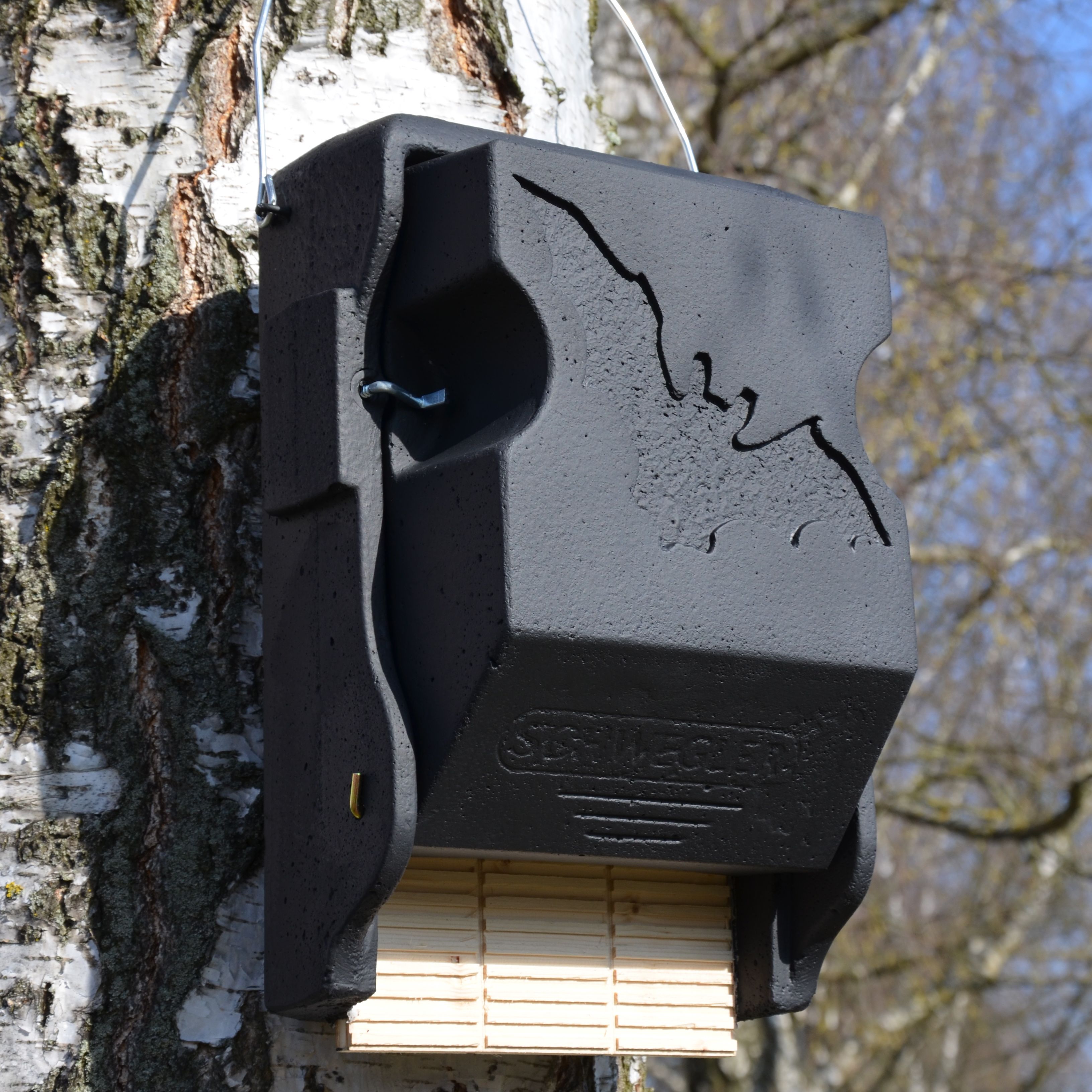 Schwegler Fledermaus-Grossraum-Flachkasten mit Inspektionsluke 3FF