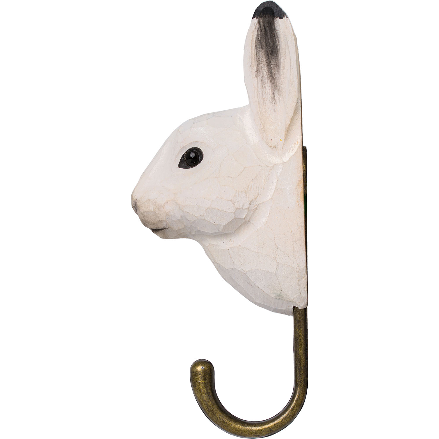 Wildlife Garden Haken Polarhase handgeschnitzt