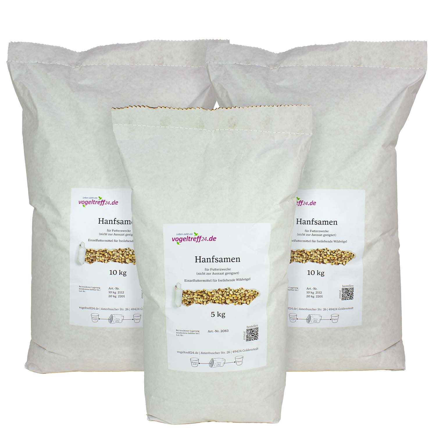Hanfsamen 25 kg für Futterzwecke
