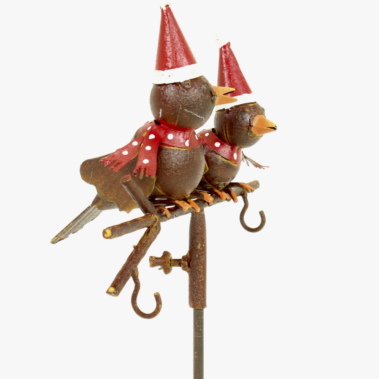 Vögel auf Stab - Gartenstecker für Meisenknödel