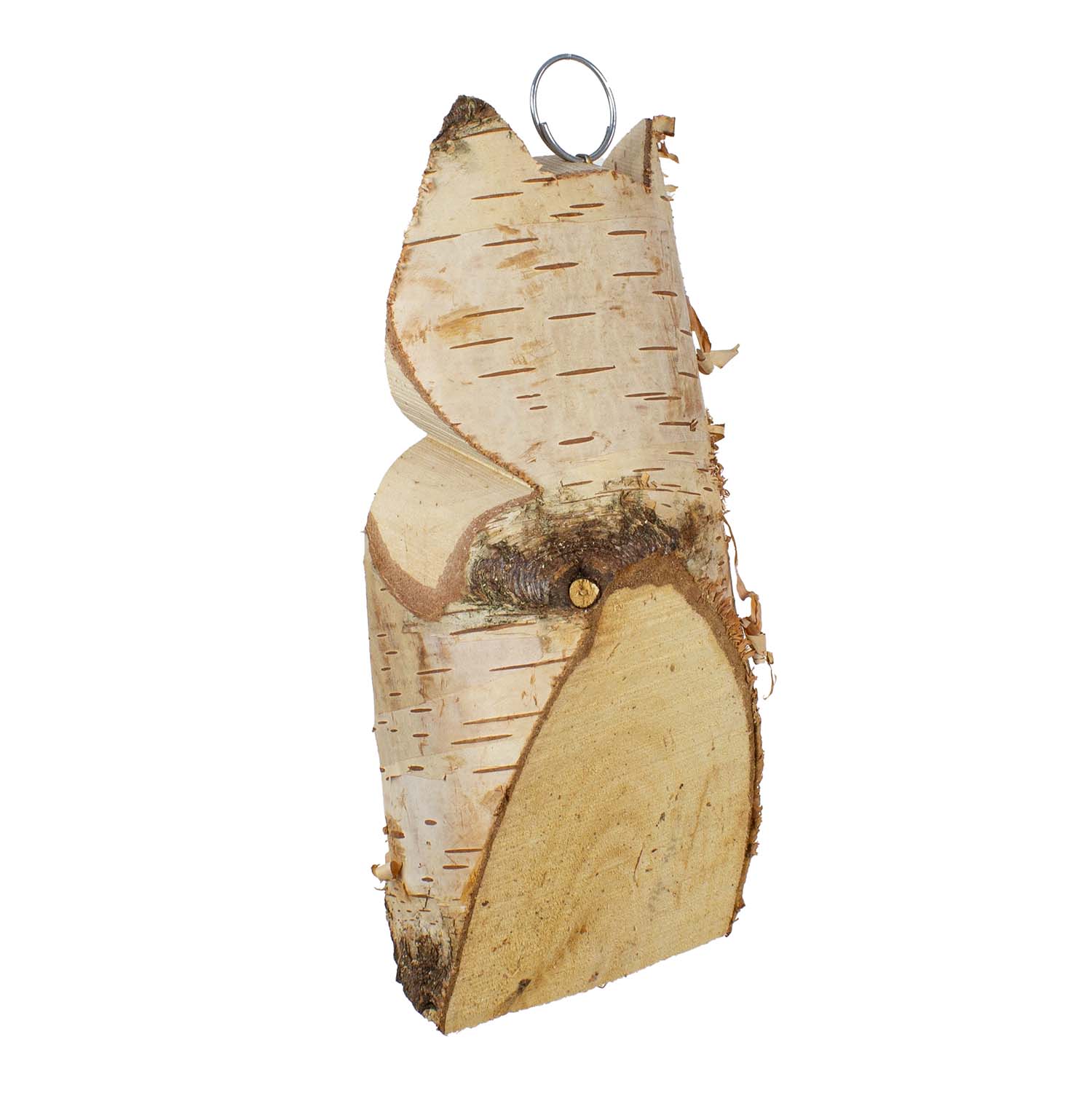 Futtereule mit einem Futterloch aus Vogelfutter und Rindertalg