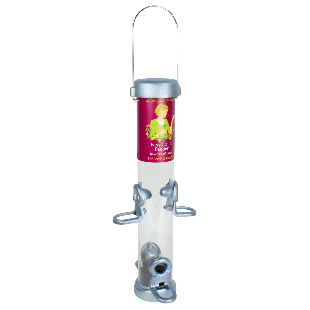 Schwegler Ring-Pull Click Futtersäule Midi Silber