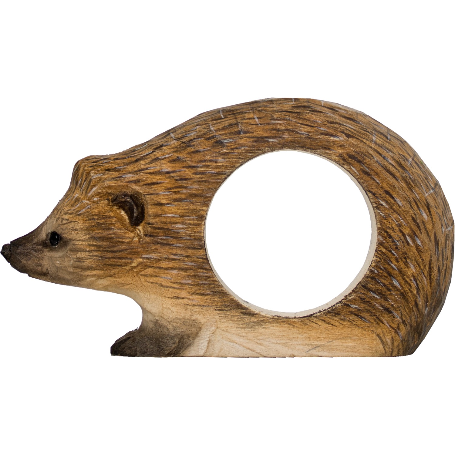 Serviettenring Igel handgeschnitzt