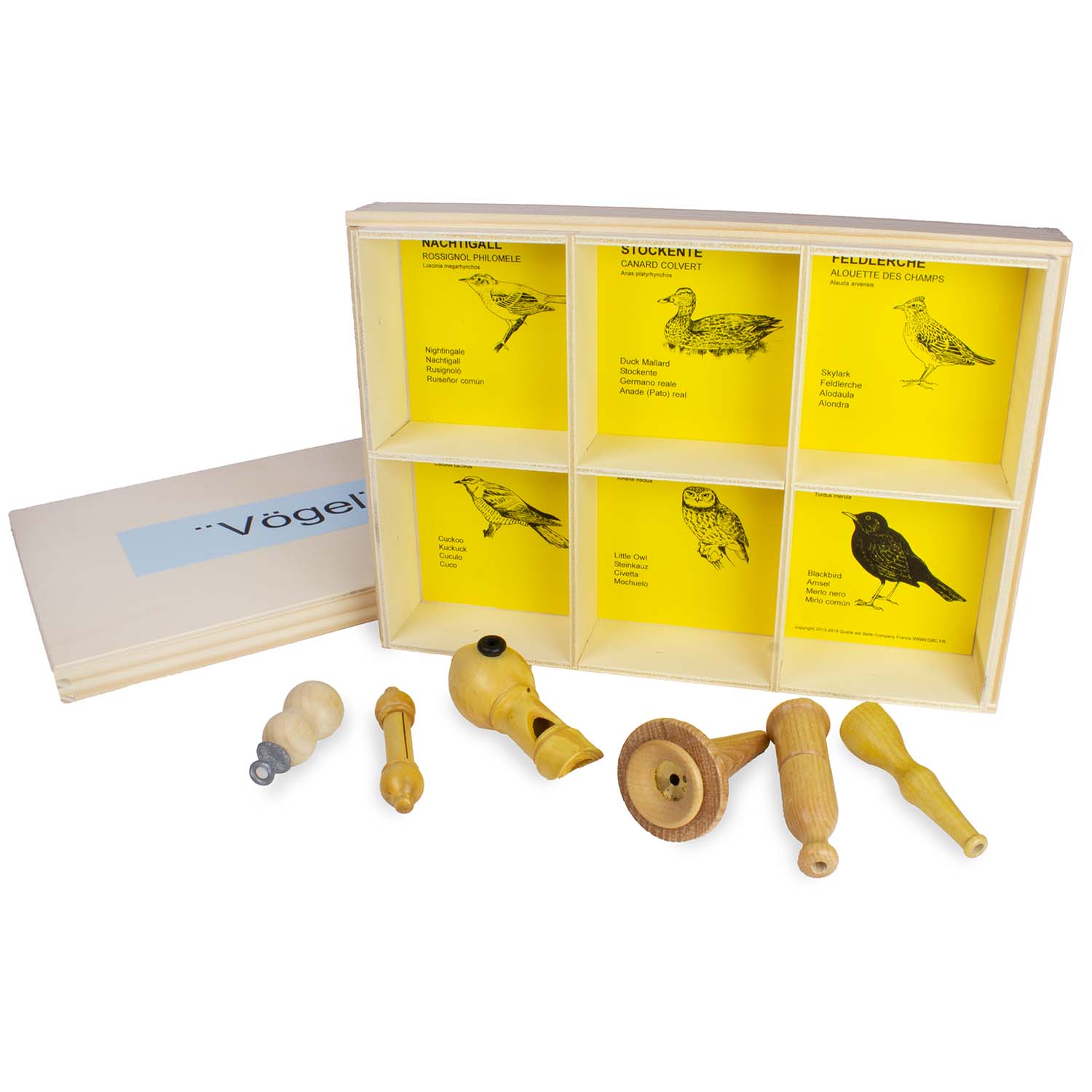 Vogelpfeifen 6 Nester - "Vogelfreunde"