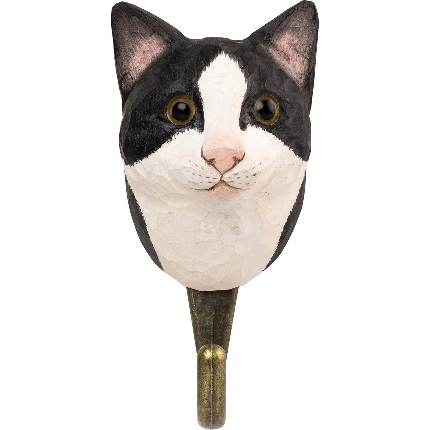 Wildlife Garden Haken schwarz-weiße Katze