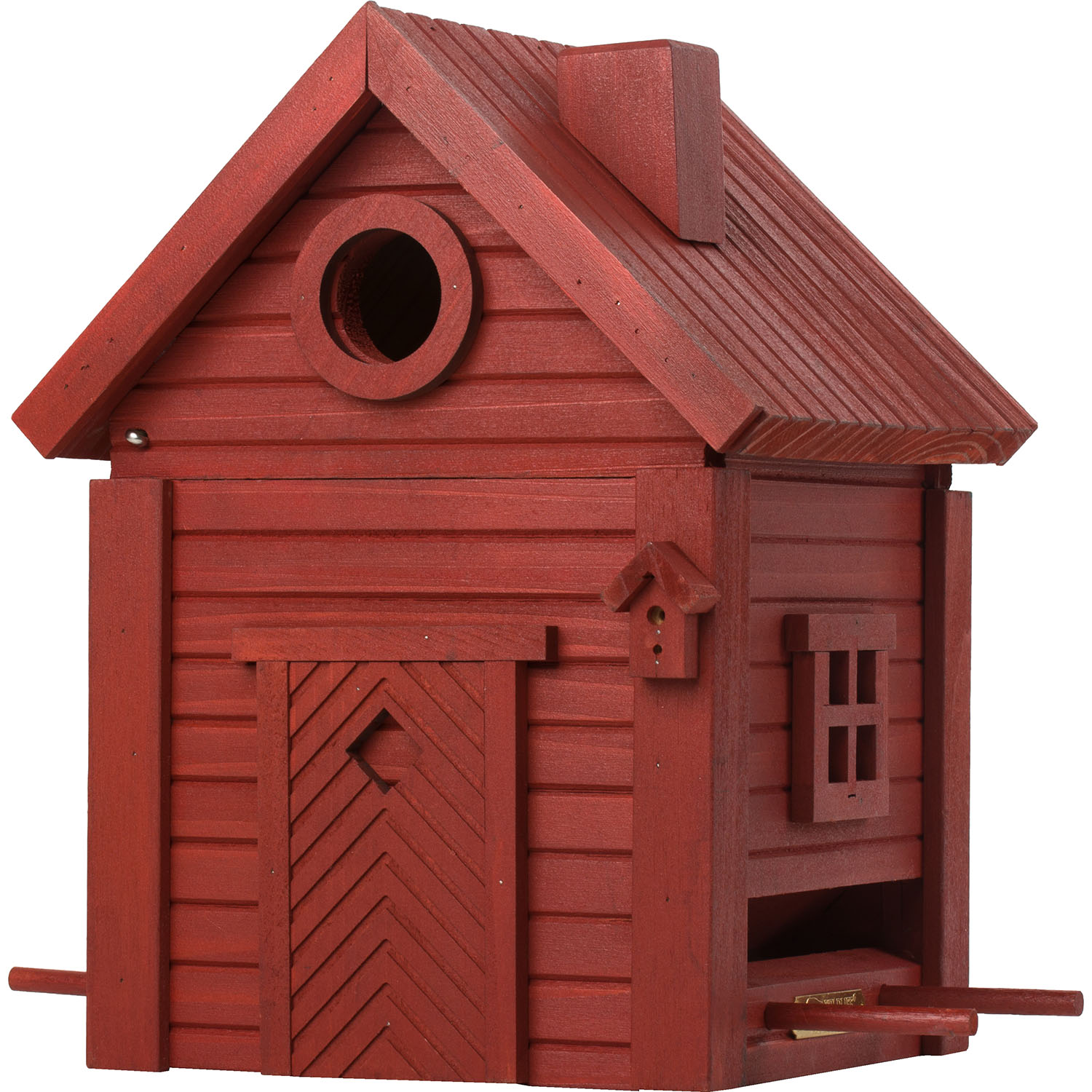 Schwedenhaus Rote Erde - Vogel-/Futterhaus