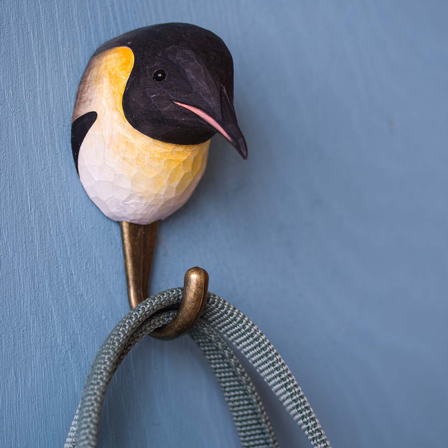 Wildlife Garden Haken Pinguin handgeschnitzt