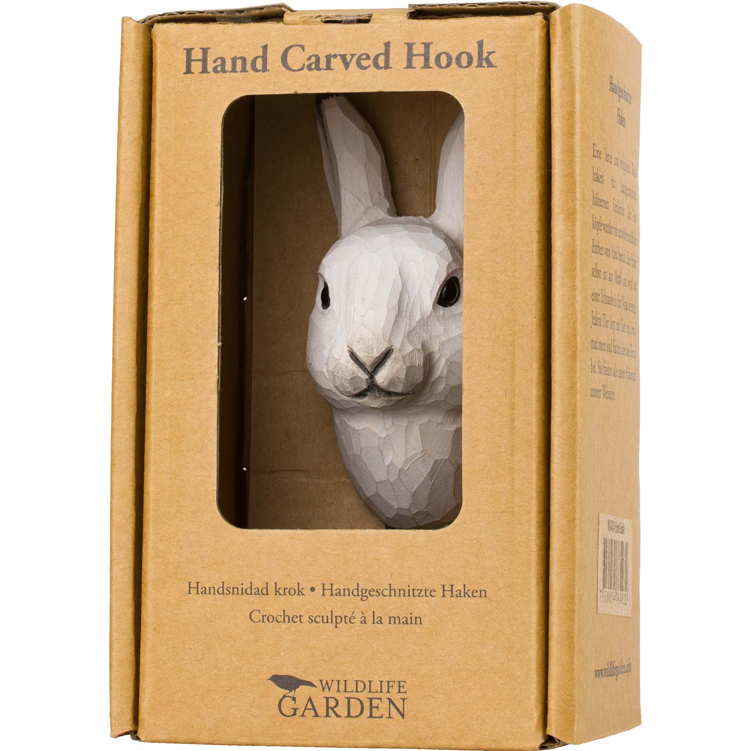 Wildlife Garden Haken Polarhase handgeschnitzt