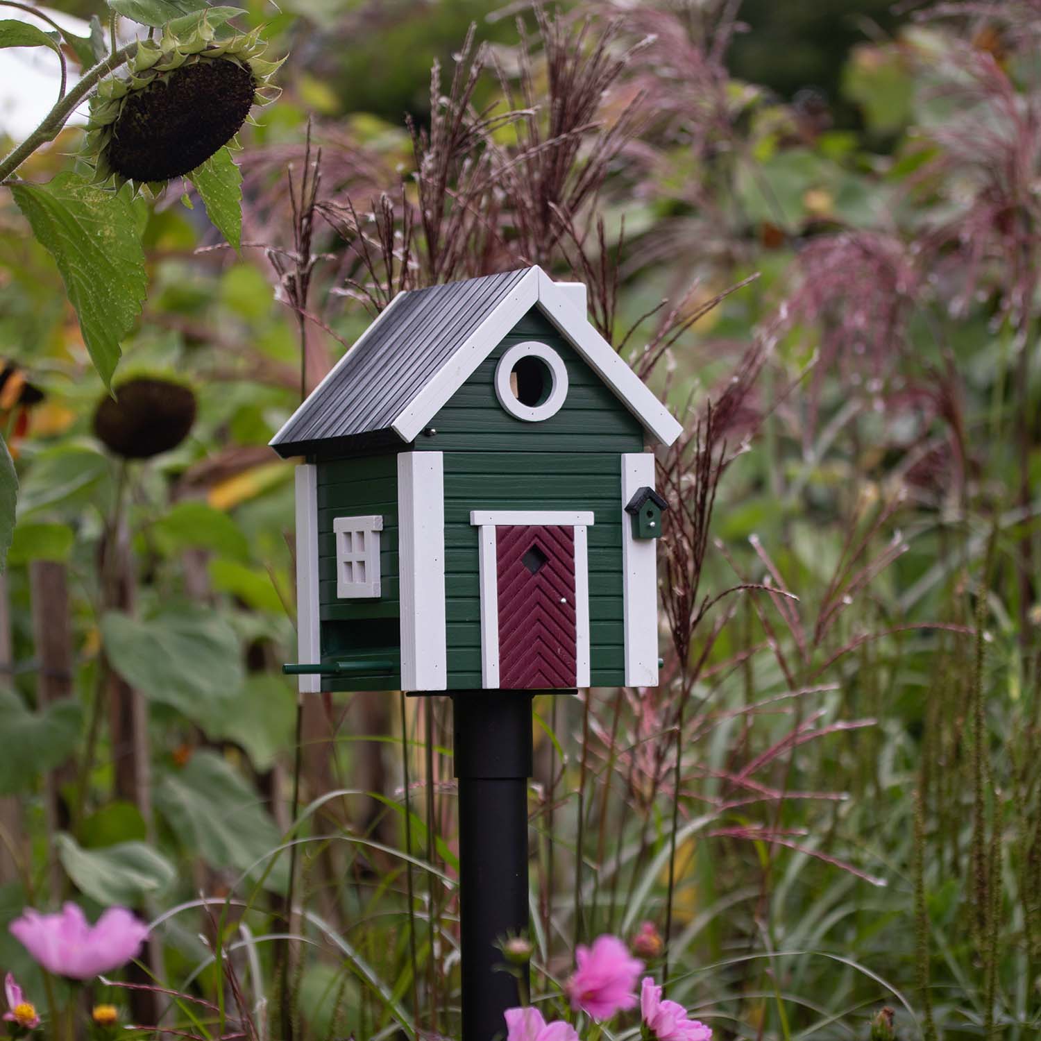 Wildlife Garden Schwedenhaus grün Vogel-/Futterhaus