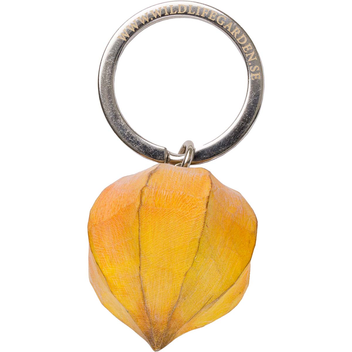 Physalis handgeschnitzter Schlüsselanhänger