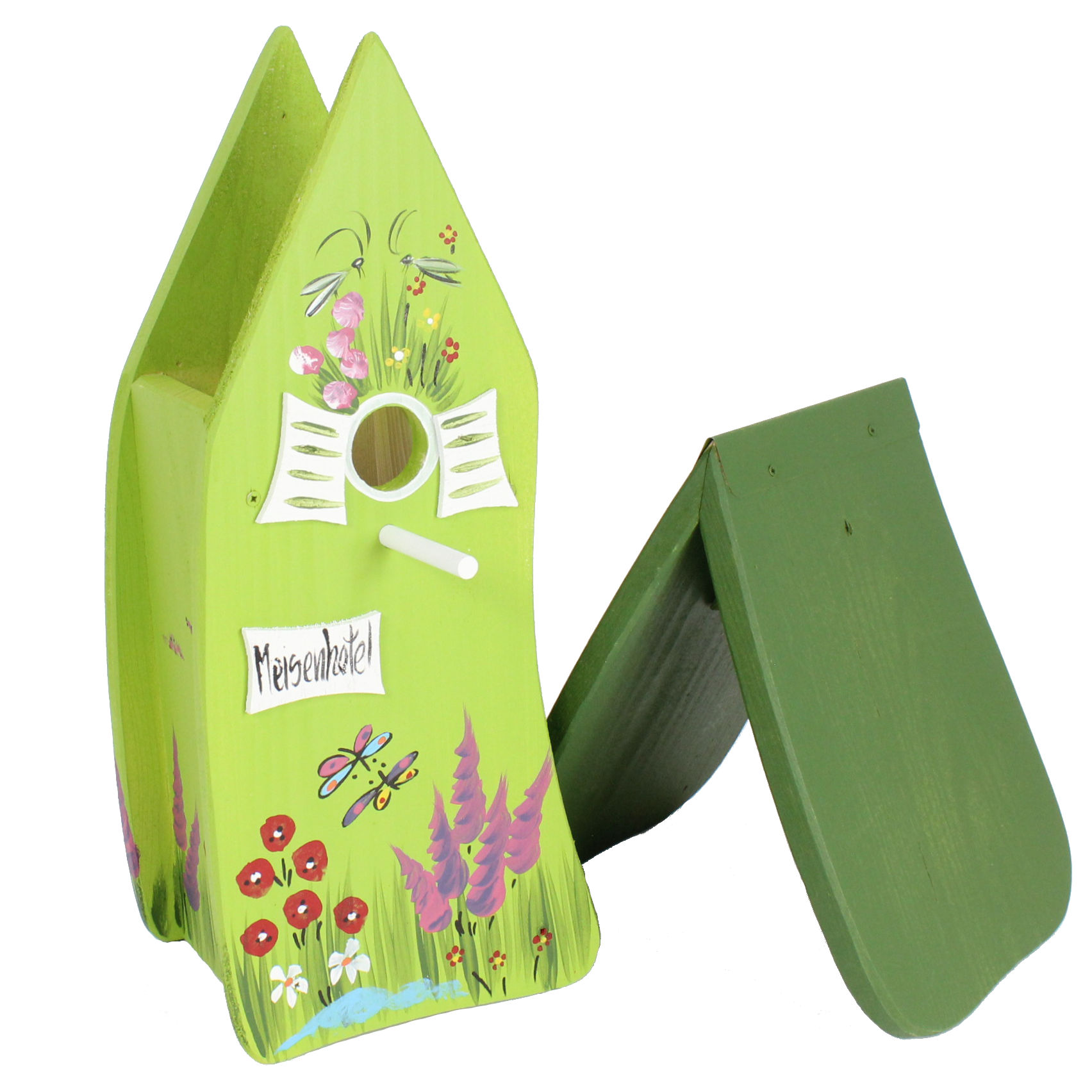 Vogelvilla Nistkasten grün "Gartenzauber"